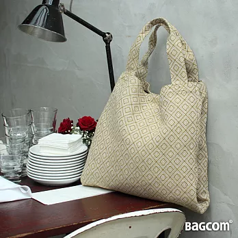 Bagcom Masaki B-Tote 雙層購物包-芥末黃