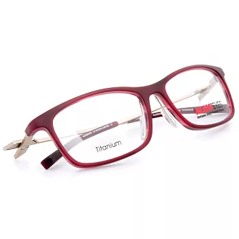 ALESSI 革命性磁石鉸鏈設計創意美學平光眼鏡霧紅