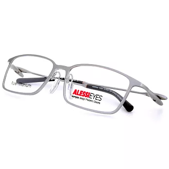 ALESSI 革命性磁石鉸鏈設計創意美學平光眼鏡霧銀