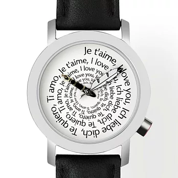 【AKTEO】法國設計腕錶 LIFE 情人節系列 黑色(34mm)