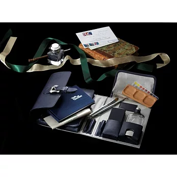 Kusakabe 真皮水彩組水手藍