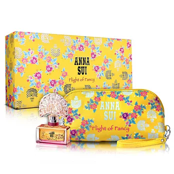 Anna Sui 安娜蘇 逐夢翎雀風采禮盒(淡香水30ml+手拿包)-送品牌針管＆紙袋