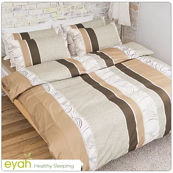 【eyah宜雅】100%精梳純棉雙人被套6*7尺-墨綠狂想