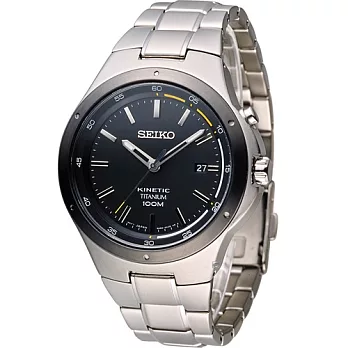 SEIKO Kinetic 鈦 爭鋒時刻人動電能腕錶 5M82-0AT0D SKA715P1