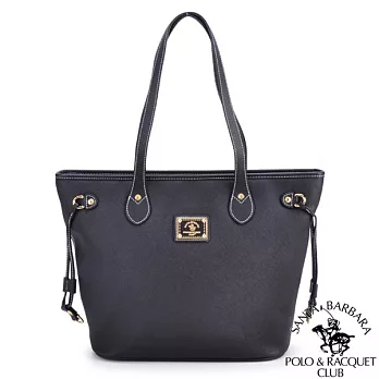 SANTA BARBARA POLO．聖大保羅 - 幸福微糖系列 肩背購物托特包- 經典黑