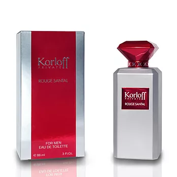 Korloff PRIVATE ROUGE SENTAL 紅鑽神話男性淡香水 88ml