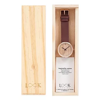 Lookswatch 泰國設計手工楓木錶 (玫瑰金/咖啡色)