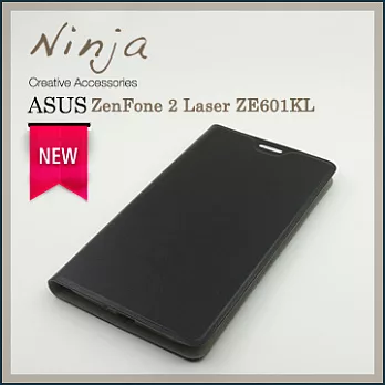 【東京御用Ninja】ASUS ZenFone 2 Laser ZE601KL經典瘋馬紋保護皮套（黑色）