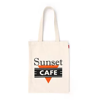 韓國包袋品牌 THE EARTH - SUNSET CAFE ECO BAG 耐磨帆布包系列 圖像包