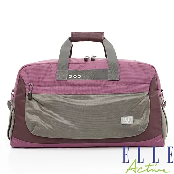 ELLE ACTIVE-漁網系列-旅行袋-紫色
