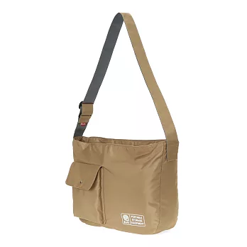 韓國包袋品牌 THE EARTH - NYLON CROSS BAG (Beige) 基本系列 防潑水尼龍斜背包 (卡其)