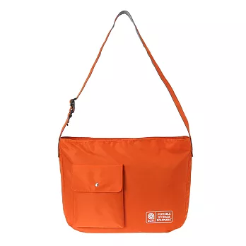韓國包袋品牌 THE EARTH - NYLON CROSS BAG (Orange) 基本系列 防潑水尼龍斜背包 (橘)