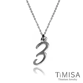 TiMISA《幸運數字(任選/雙色)》(極細鎖骨)純鈦項鍊(B)38cm
