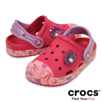 Crocs - 童 -防衛兵海洋寶寶小克駱格 -23莓紅色