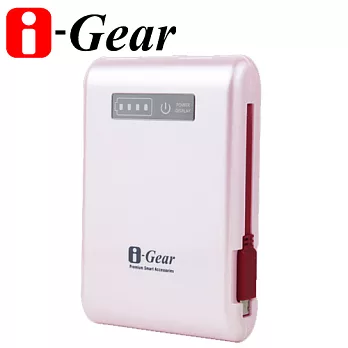 i-Gear Handy 10400mAh 便利充行動電源俏麗粉