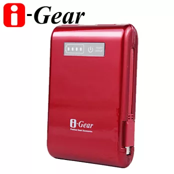 i-Gear Handy 10400mAh 便利充行動電源烈焰紅