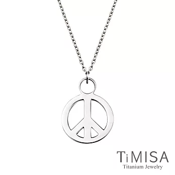 TiMISA《簡約和平S》(極細鎖骨)純鈦項鍊(B)