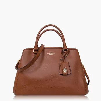 【COACH 多種背法】皮革 / 肩背 / 斜背兩用包_咖啡