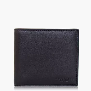 【COACH 男仕必備】皮革 / 多功能短夾_黑色