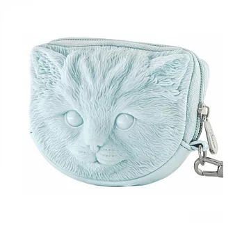 【U】Adamo 3D Bag Original - 可愛貓咪3D零錢包 - 淺藍