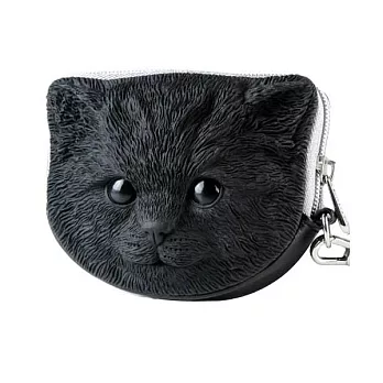 【U】Adamo 3D Bag Original - 可愛貓咪3D零錢包 - 黑色