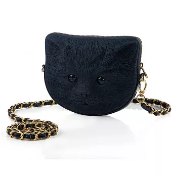 【U】Adamo 3D Bag Original - 可愛貓咪3D個性側背包 - 深藍