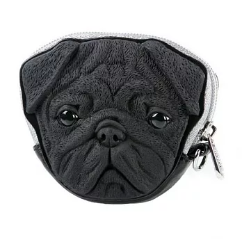 【U】Adamo 3D Bag Original - 可愛巴哥狗3D零錢包 - 黑色