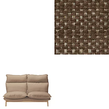 [MUJI無印良品]高椅背和室沙發用套/2人座/棉聚酯變化織/深棕深棕