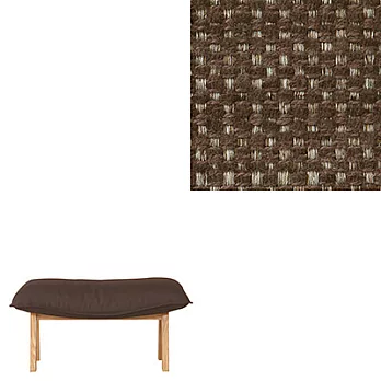 [MUJI無印良品]高椅背和室沙發腳凳用套/棉聚酯變化織/深棕深棕