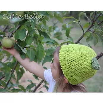 Cutie Bella手工編織帽Fruit-Apple Green