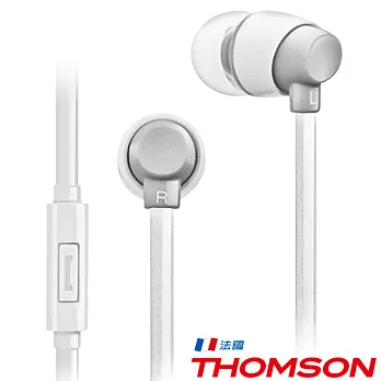 THOMSON 繽紛色彩耳機 TM-TAEL01M白灰色