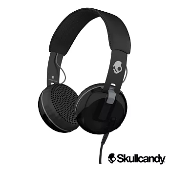 美國Skullcandy 骷髏糖 Grind 大耳罩式耳機-四色(公司貨)黑灰色