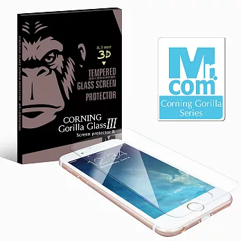 Mr.com 康寧3D滿版0.3mm超薄9H玻璃保護貼 - iPhone6白色