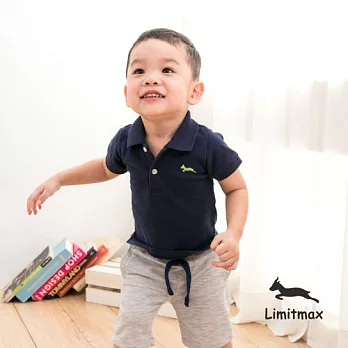 純棉網眼Polo衫☆Limitmax☆深暮藍舒適經典款（男童）2Y (90CM)深暮藍