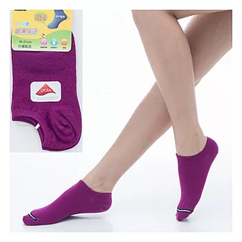 【KEROPPA】可諾帕7~12歲兒童專用吸濕排汗船型襪x紫紅3雙(男女適用)C9300紫紅