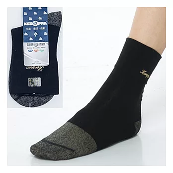 【KEROPPA】可諾帕銀纖維抗菌除臭無痕寬口薄短襪(男女適用)C98003GS黑灰黑灰