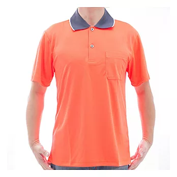 【SAIN SOU】台灣製吸濕排汗速乾短袖POLO衫T26536-09S橘紅