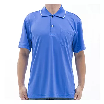 【SAIN SOU】台灣製吸濕排汗速乾短袖POLO衫T26536-1S藍
