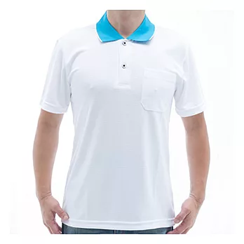 【SAIN SOU】台灣製吸濕排汗速乾短袖POLO衫T26536-14S白