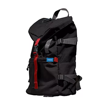 【Flightline】香港 ONNON 時尚潮流 肩帶可拆換 多功能雙肩包(經典黑)