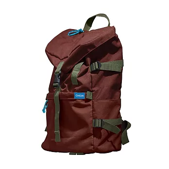 【Flightline】香港 ONNON 時尚潮流 肩帶可拆換 多功能雙肩包(紅橙色)