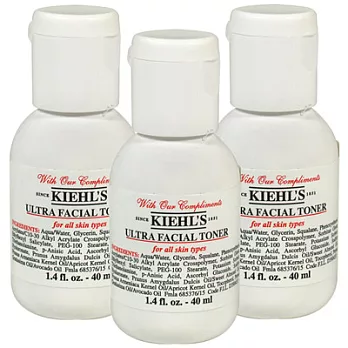 Kiehls契爾氏 冰河保濕機能水(40ml*3)