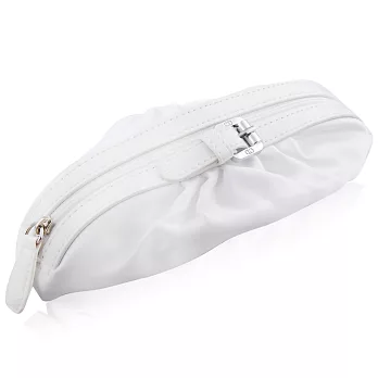 Dior 迪奧 扣環化妝包-白色(15x5x10cm)