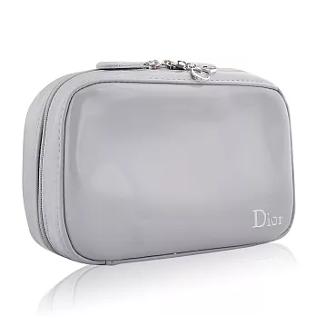 Dior 迪奧 時尚美妝包-008號(16.5x5.5x10cm)#灰