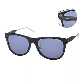 【Tommy Hilfiger】太陽眼鏡 精品焦點時尚混色款(琥珀棕 # 1369/F/S-K0372)