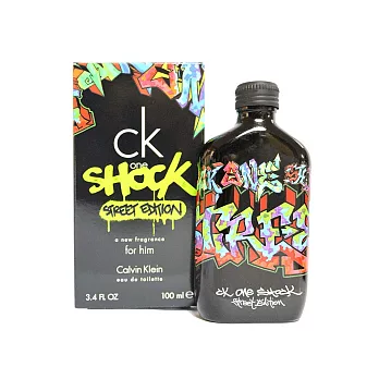 CK one shock 街頭限量版男性淡香水 100ml