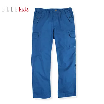 【ELLE】口袋造型實穿長褲(藍)120藍