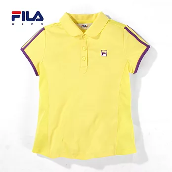 【FILA】活力洞洞POLO衫(淺黃)145淺黃