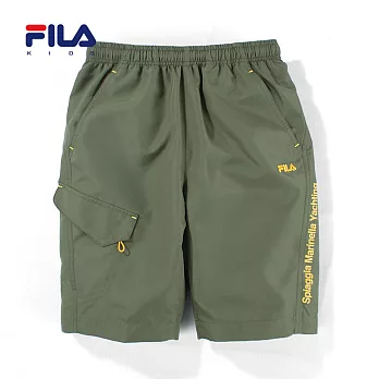 【FILA】造型口袋休閒短褲(墨綠)135墨綠