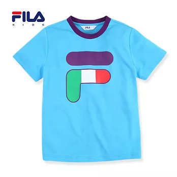 【FILA】義大利風F字母圓領衫(水)155水